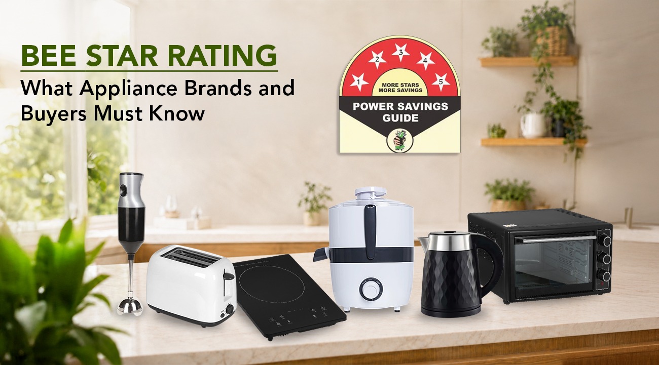 BEE Star Rating label for energy efficient Novacare appliances in India